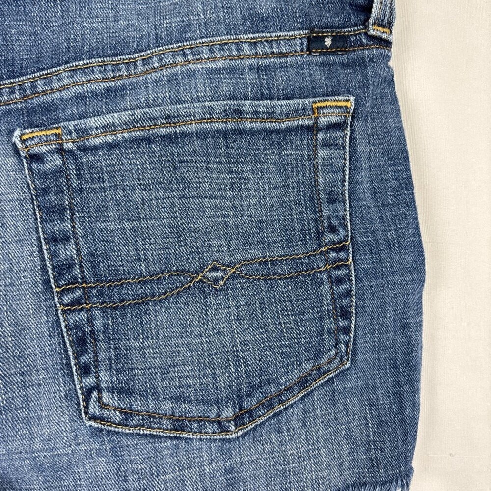 Lucky‎ Brand Denim Shorts Women's 6/28 Cutoff Frayed Hem Embroidered Floral - Picture 6 of 14